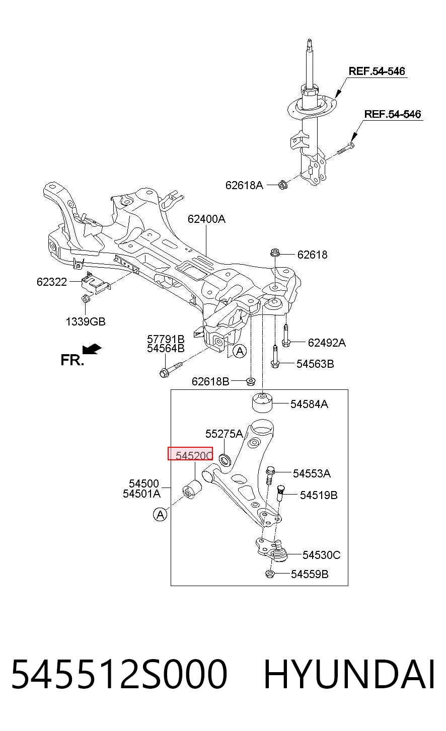 545512S000 Hyundai/Kia