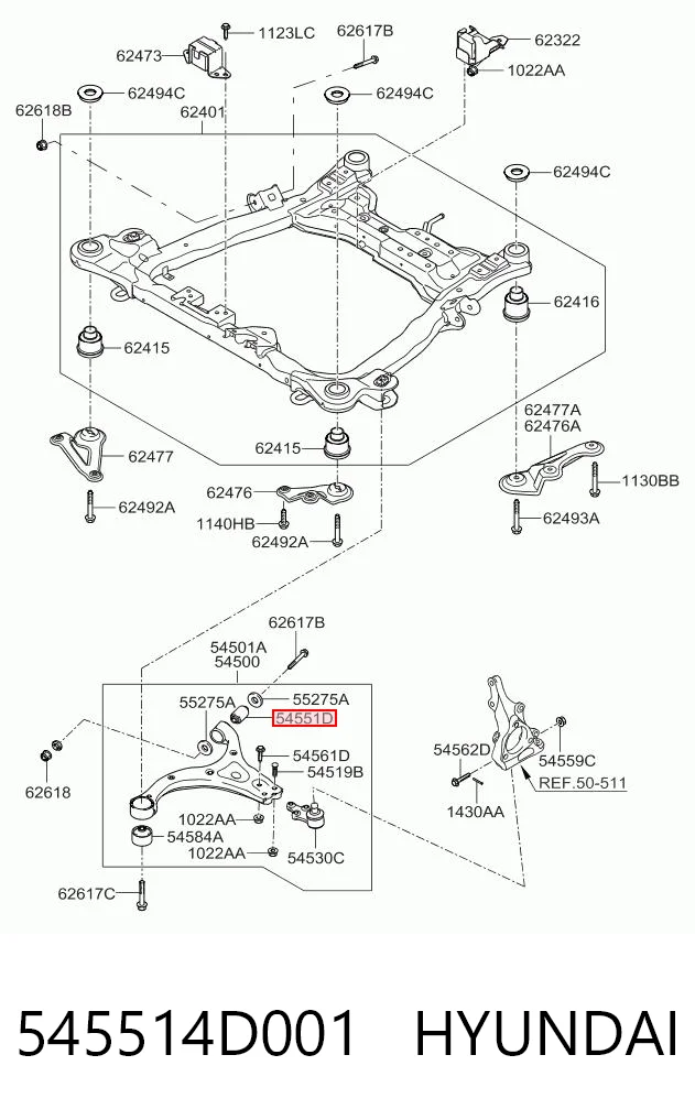 545514D001 Hyundai/Kia