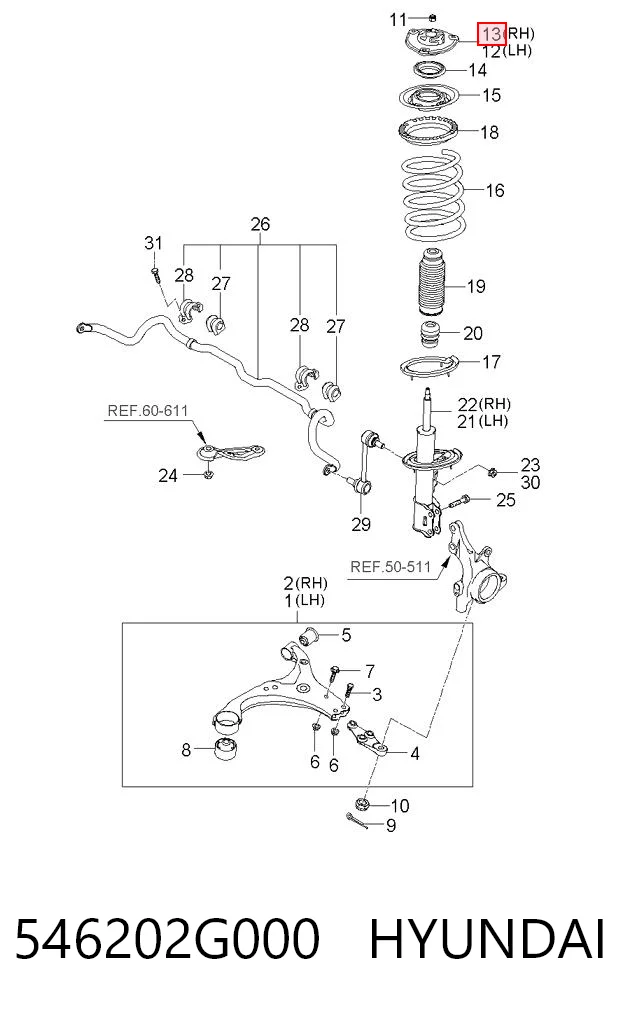546202G000 Hyundai/Kia