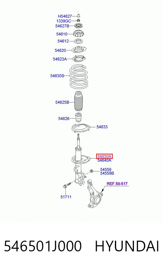 546501J000 Hyundai/Kia