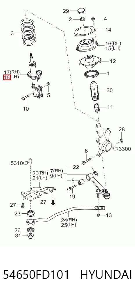 54650FD101 Hyundai/Kia