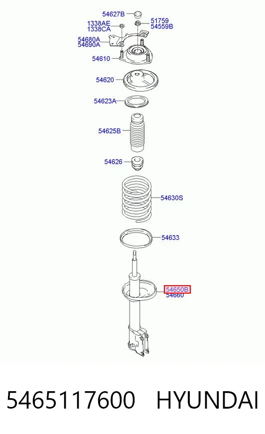 5465117600 Hyundai/Kia Amortyzator przedni lewy