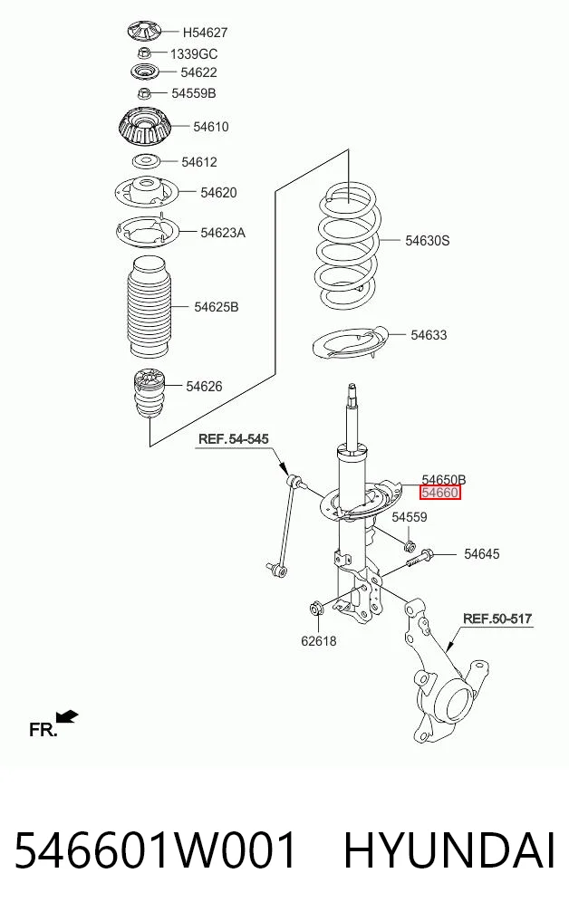 546601W001 Hyundai/Kia