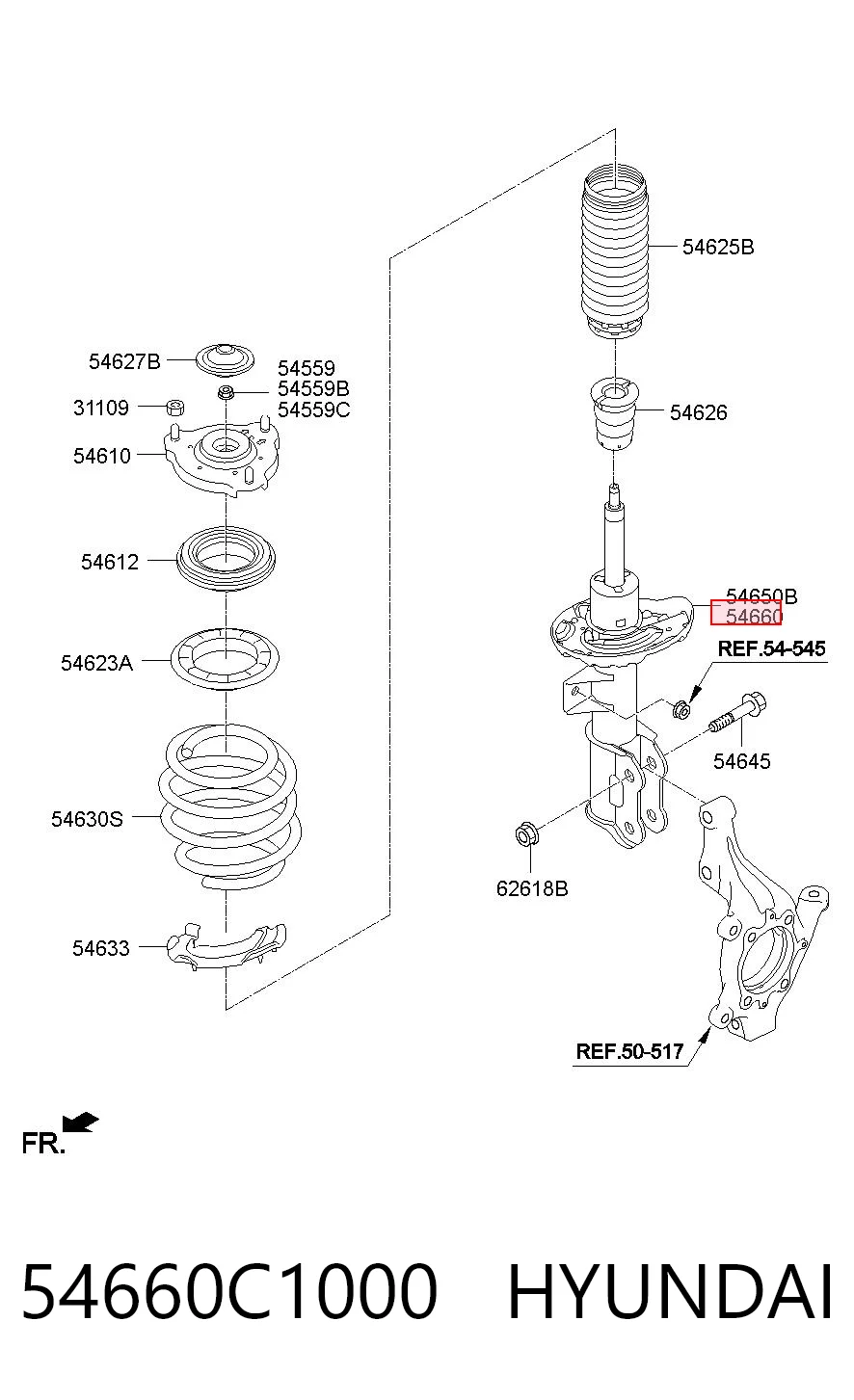54660C1000 Hyundai/Kia