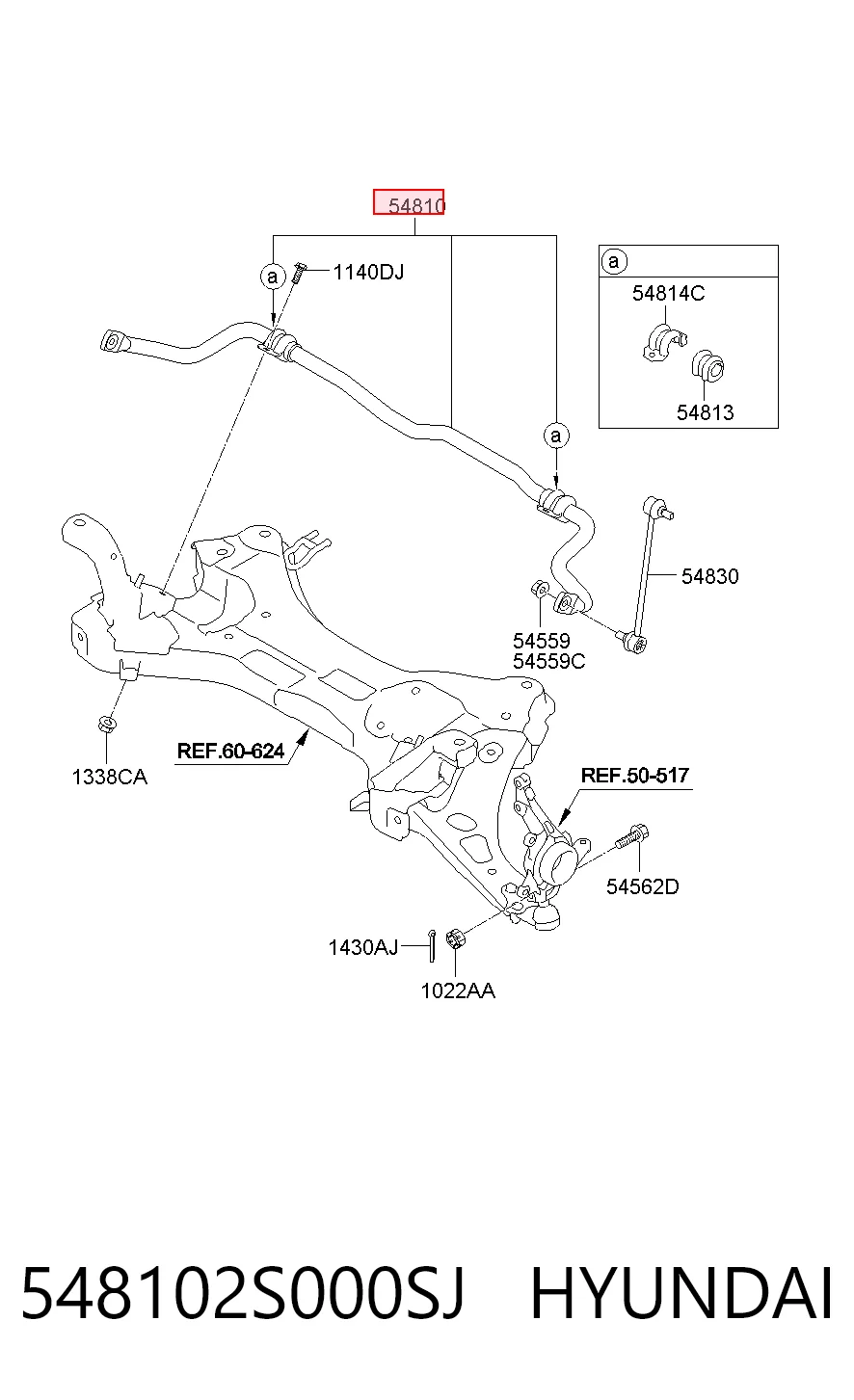 Stabilizator przedni do Hyundai Tucson II TM