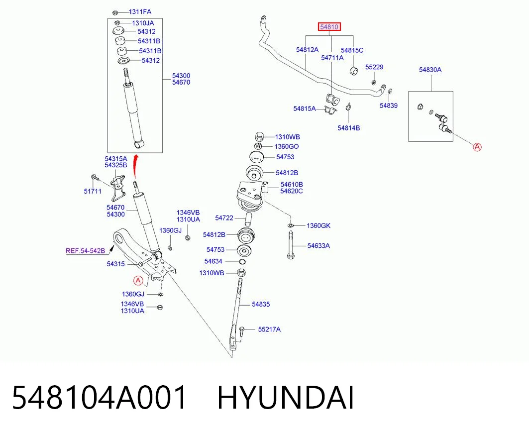 Kupić Stabilizator przedni Hyundai H-1 STAREX   w dobrej cenie