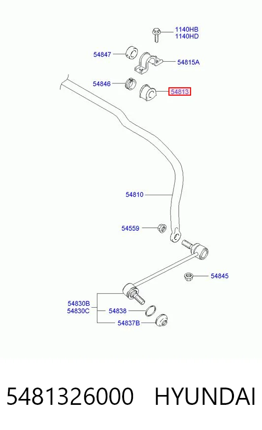 5481326000 Hyundai/Kia Tuleja stabilizatora przedniego