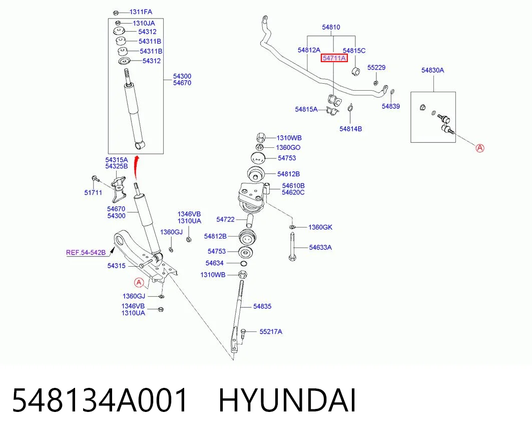 548134A001 Hyundai/Kia