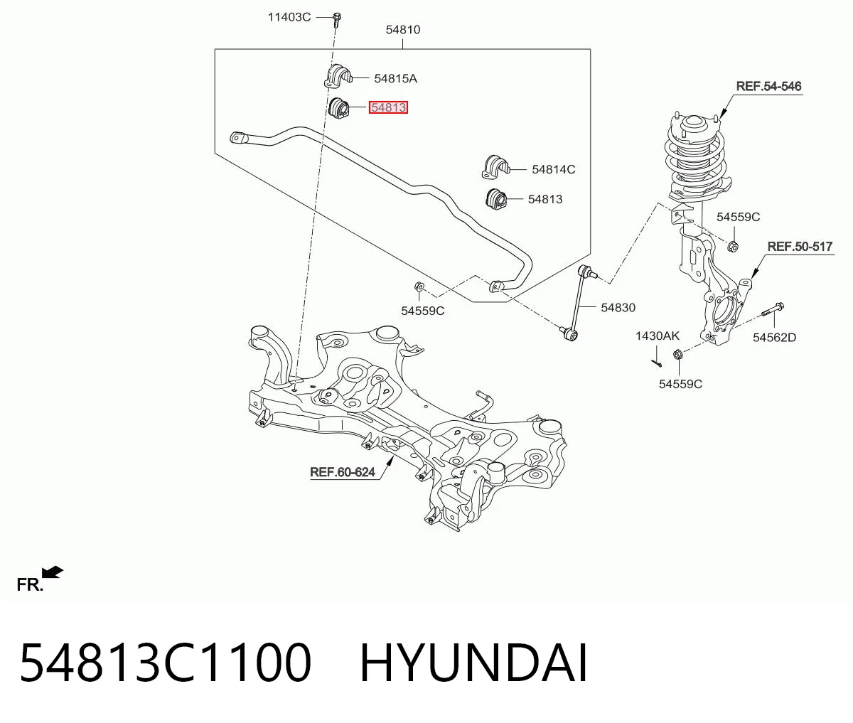 54813C1100 Hyundai/Kia