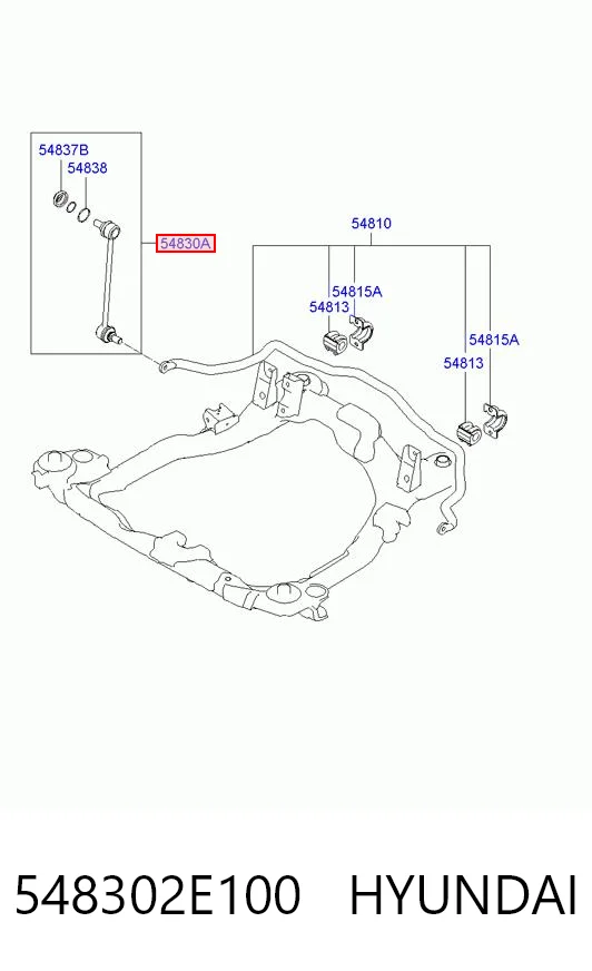 548302E100 Hyundai/Kia Łącznik stabilizatora przedniego