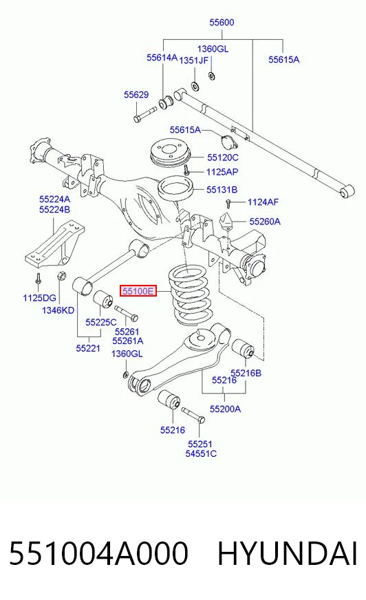Sprężyna tylna Hyundai H200 awangarda (2000 - 2026) cena, od 56,45 USD