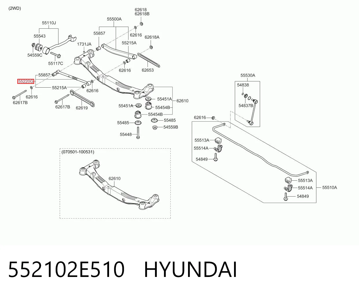 552102E510 Hyundai/Kia