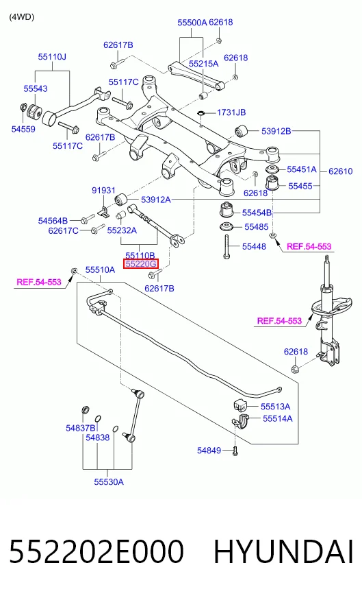 552202E000 Hyundai/Kia