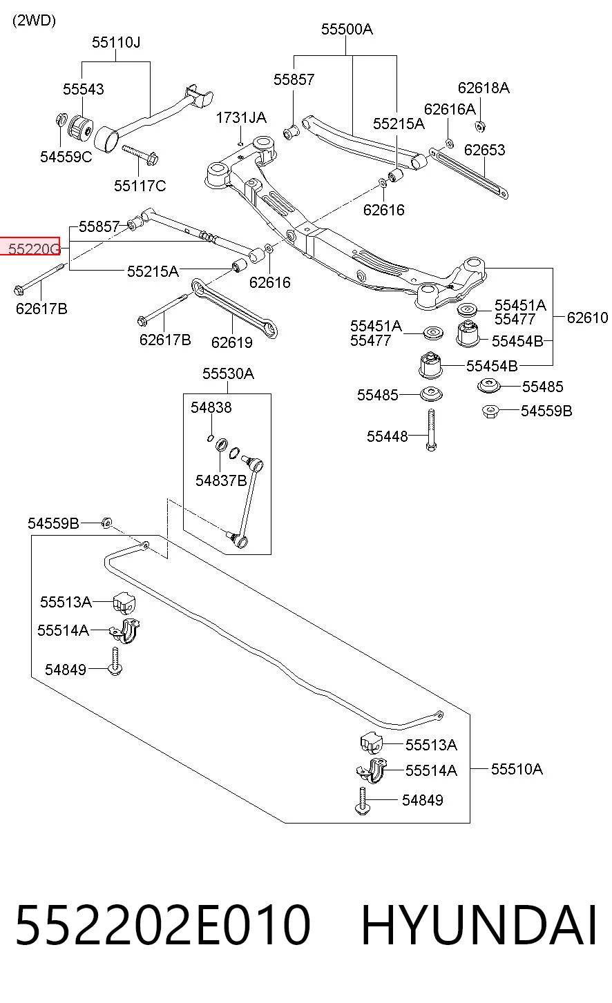 552202E010 Hyundai/Kia