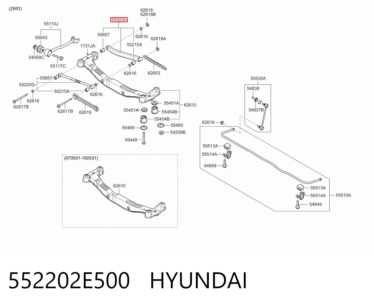 552202E500 Hyundai/Kia