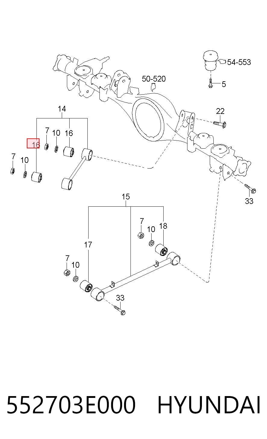 552703E000 Hyundai/Kia