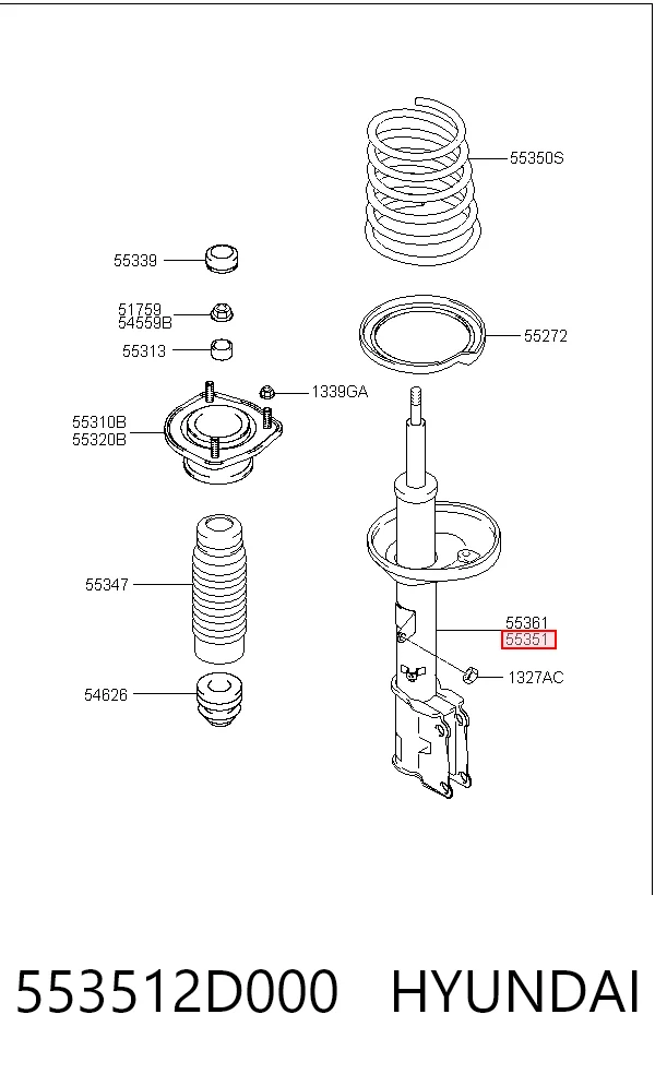 553512D000 Hyundai/Kia