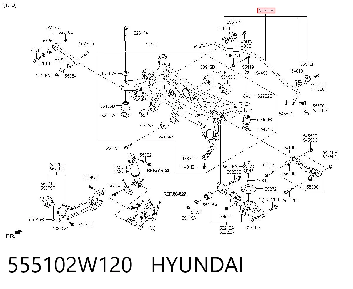 Kupić Stabilizator tylny Hyundai Santa Fe III DM w dobrej cenie