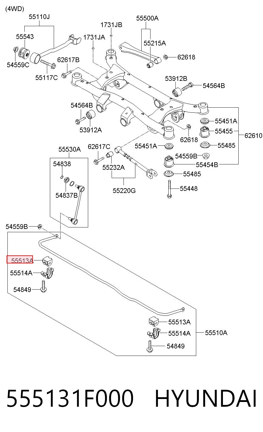 555131F000 Hyundai/Kia