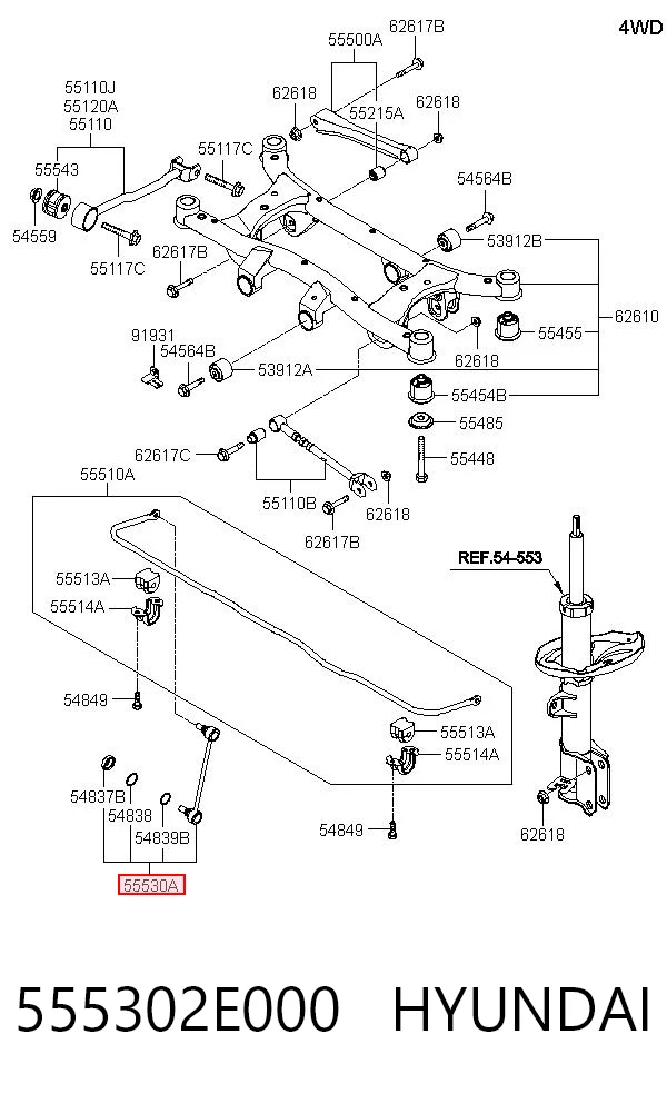 555302E000 Hyundai/Kia