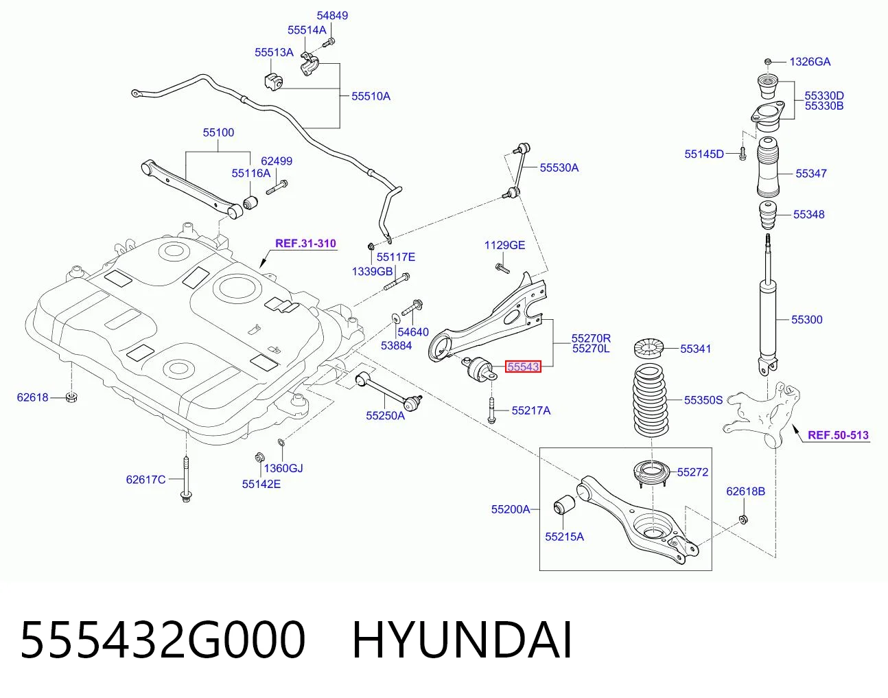 555432G000 Hyundai/Kia