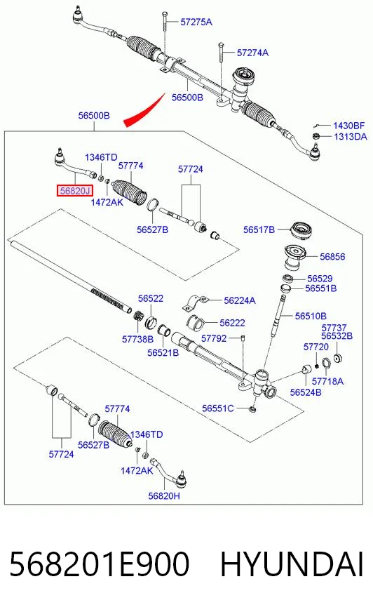568201E900 Hyundai/Kia