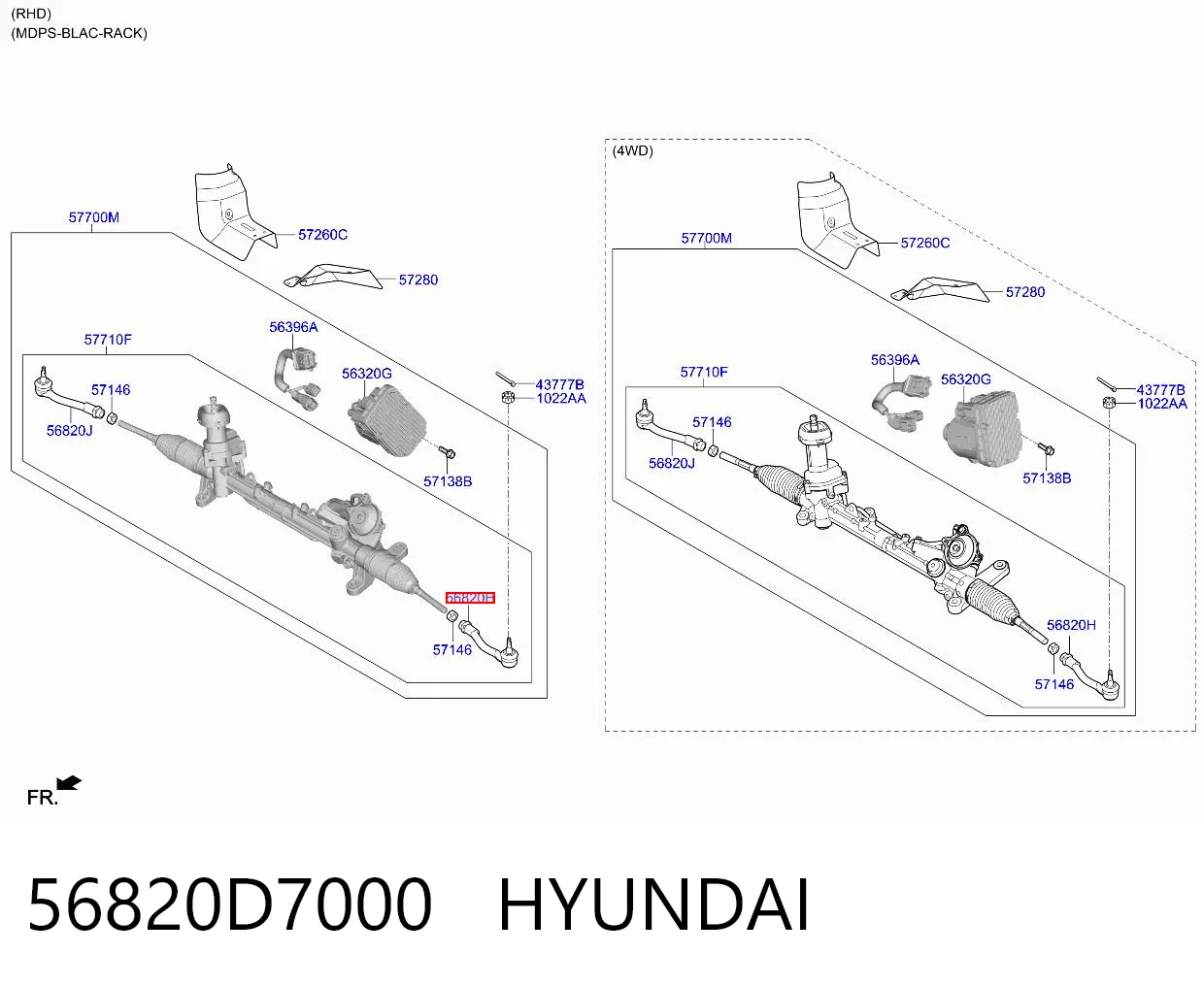 56820D7000 Hyundai/Kia