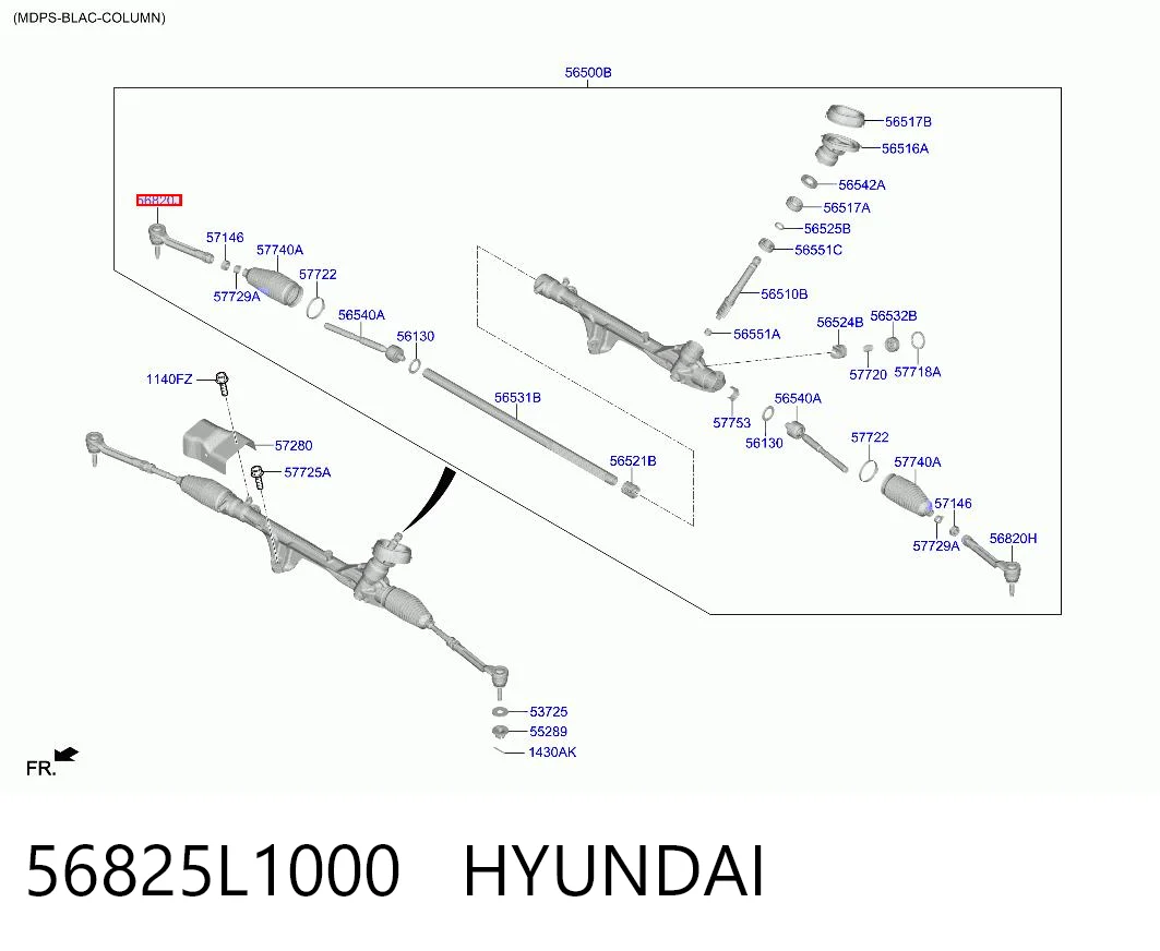 Do koszyka Końcówka drążka kierowniczego zewnętrzna Hyundai Sonata VIII DN8