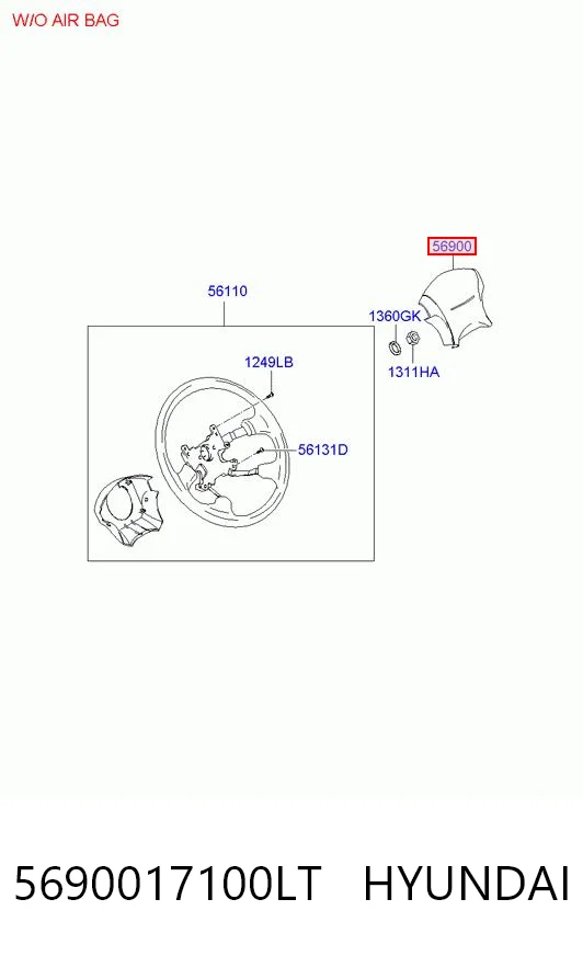 5690017100LT Hyundai/Kia