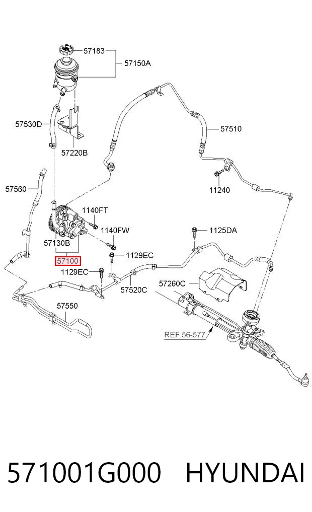 Do koszyka Pompa wspomagania hydraulicznego kierownicy KIA Rio II JB