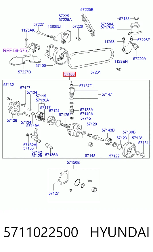  Pompa wspomagania hydraulicznego kierownicy Hyundai Coupe 2