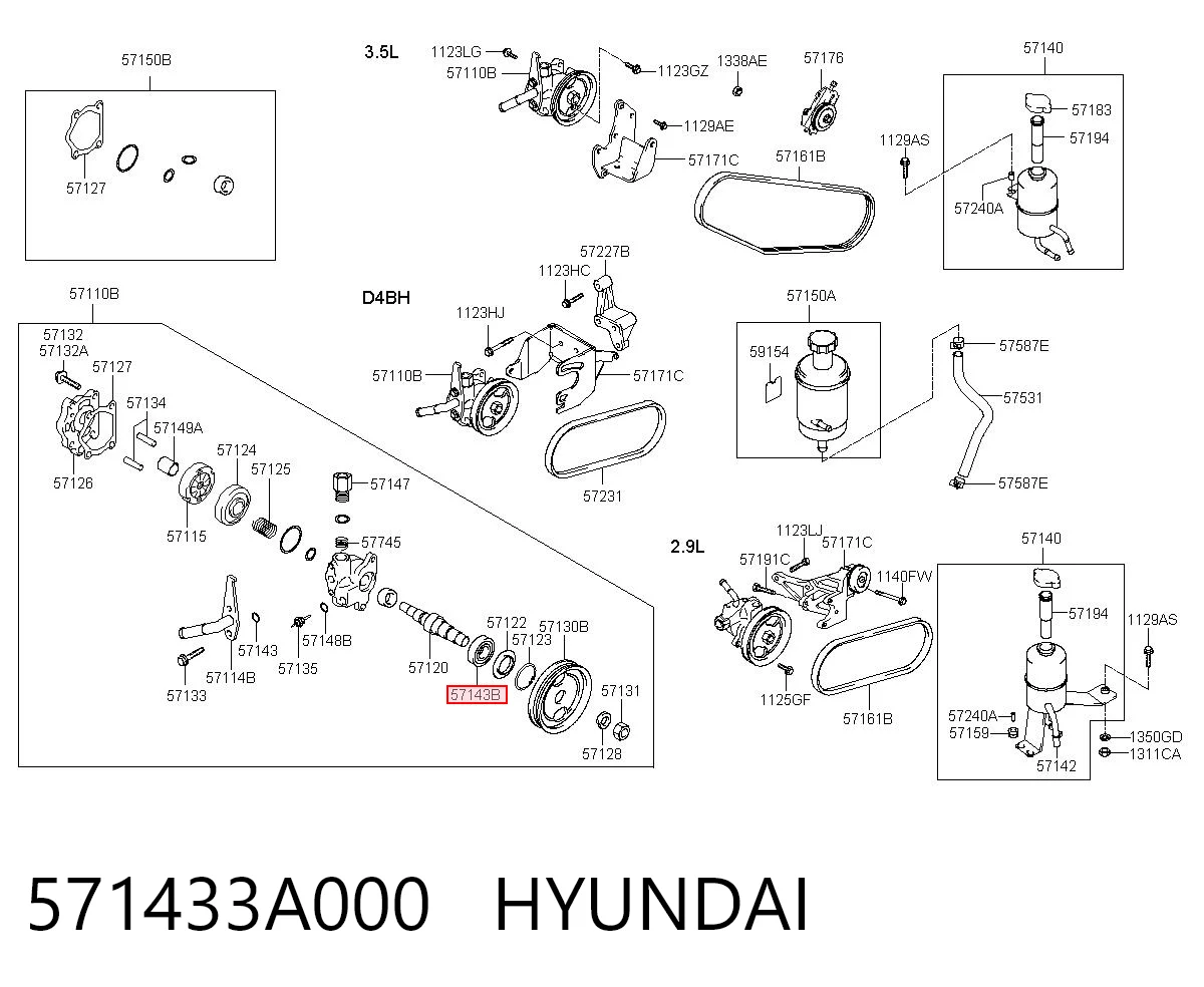 571433A000 Hyundai/Kia
