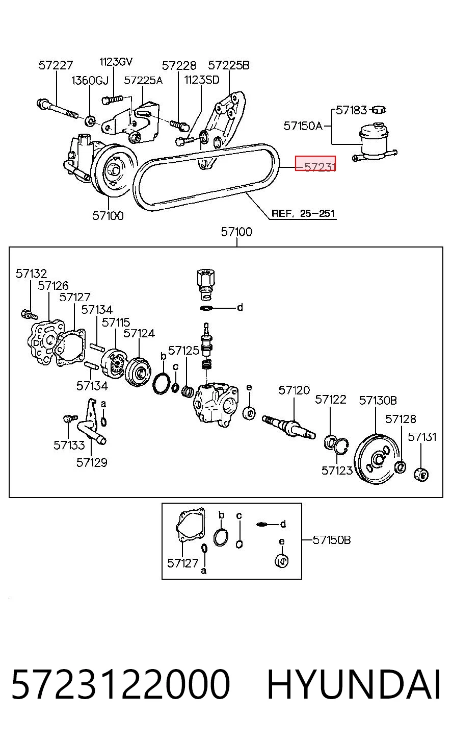 5723122000 Hyundai/Kia Pas napędowy mechanizmów