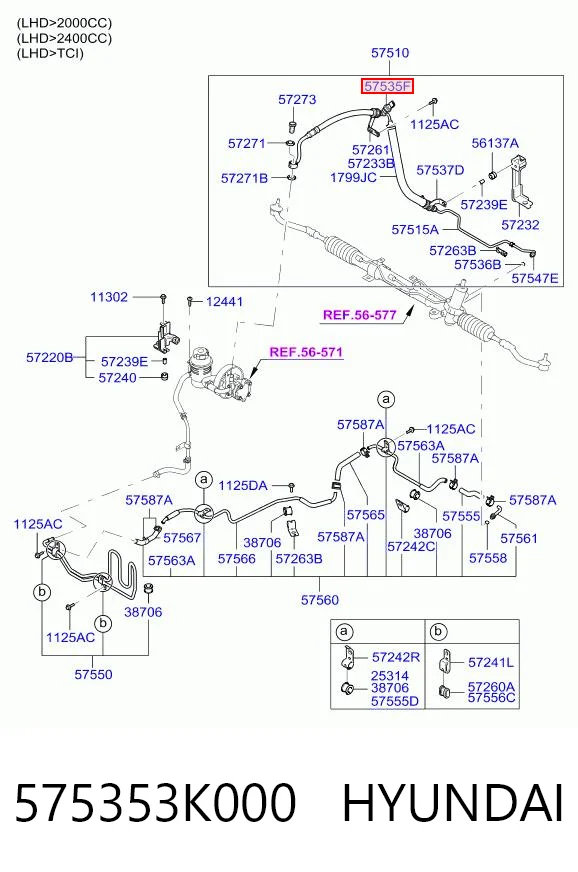 575353K000 Hyundai/Kia Czujnik pompy wspomagania