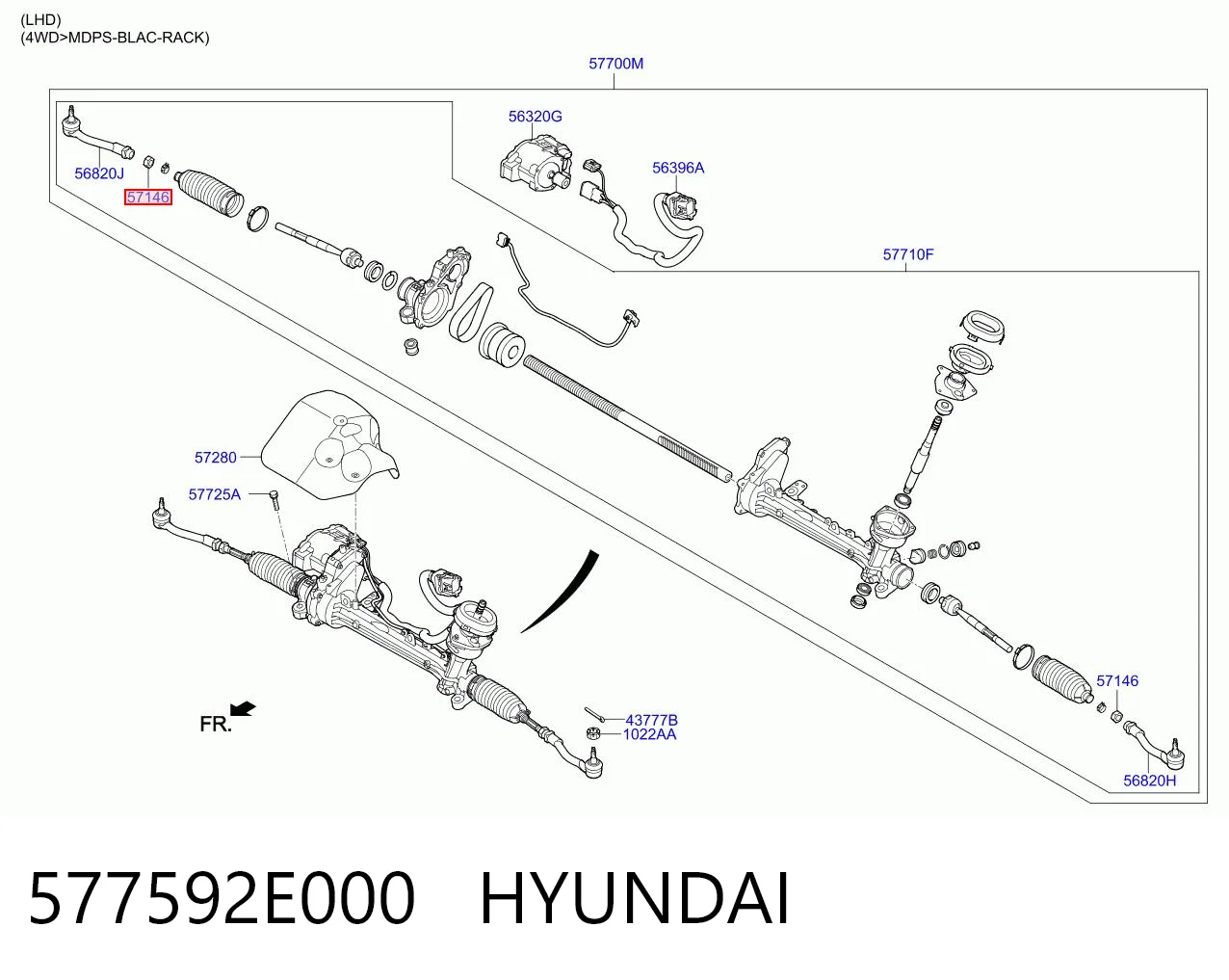 577592E000 Hyundai/Kia 