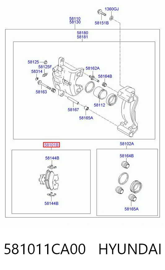 581011CA00 Hyundai/Kia