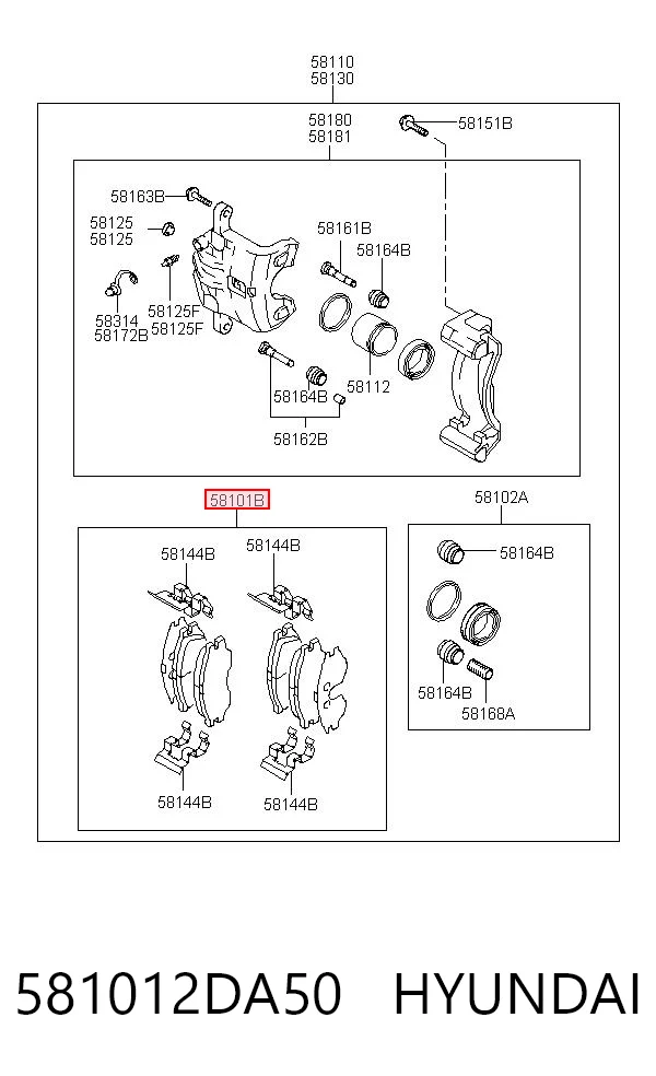 581012DA50 Hyundai/Kia