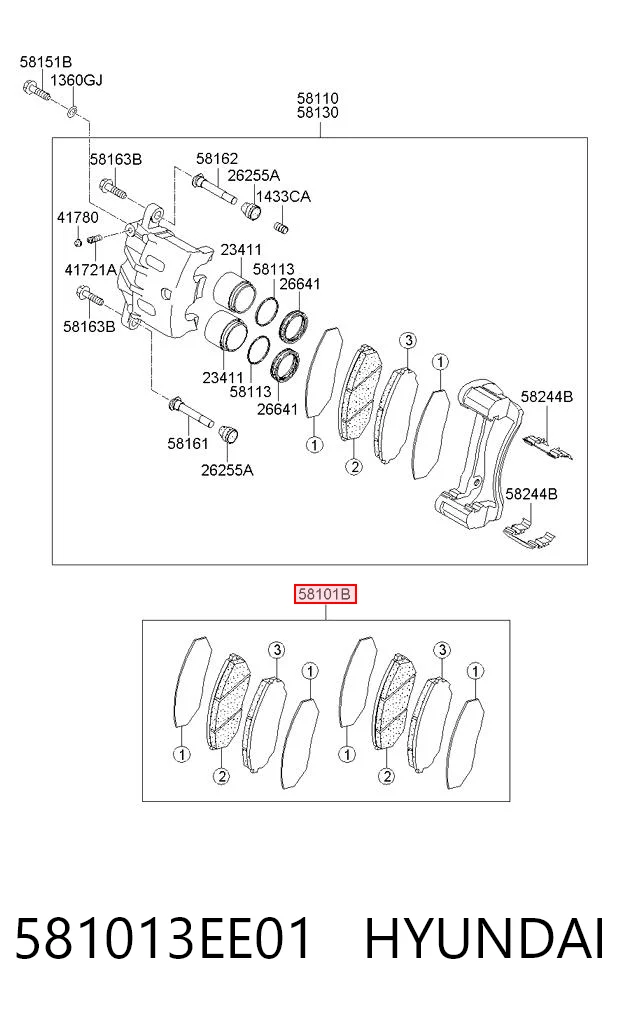 581013EE01 Hyundai/Kia