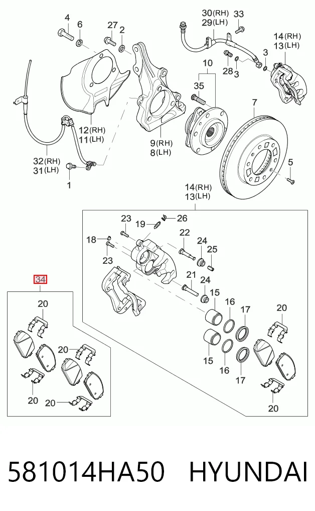 581014HA50 Hyundai/Kia