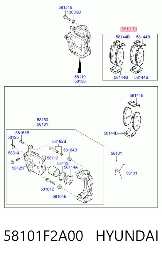 58101F2A00 Hyundai/Kia