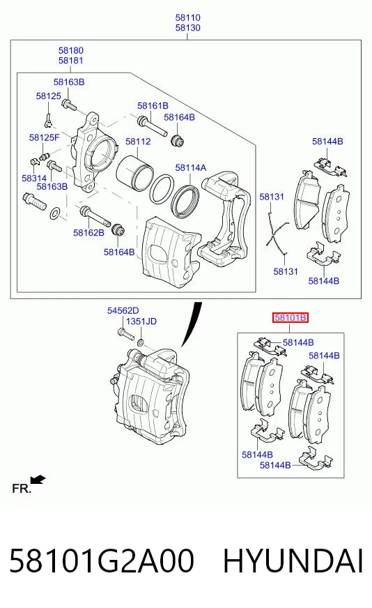 58101G2A00 Hyundai/Kia
