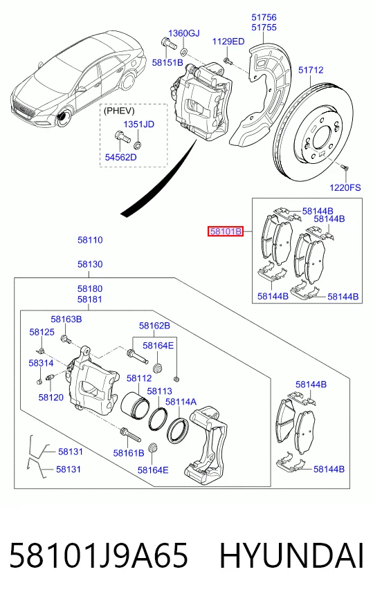 58101J9A65 Hyundai/Kia