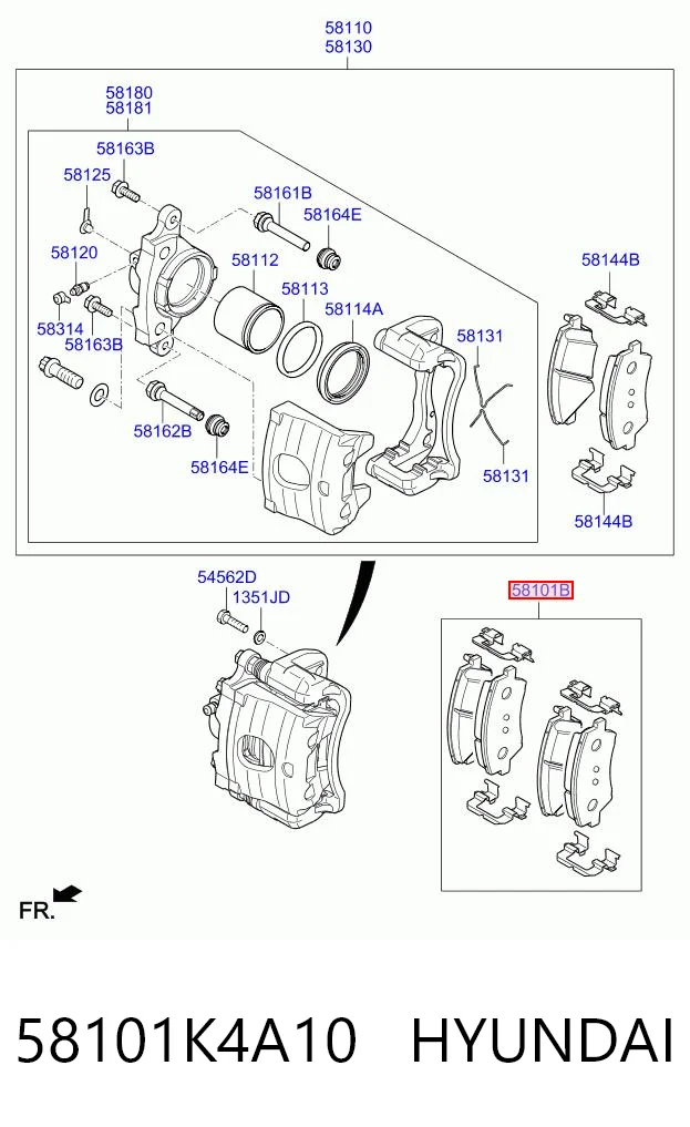 58101K4A10 Hyundai/Kia