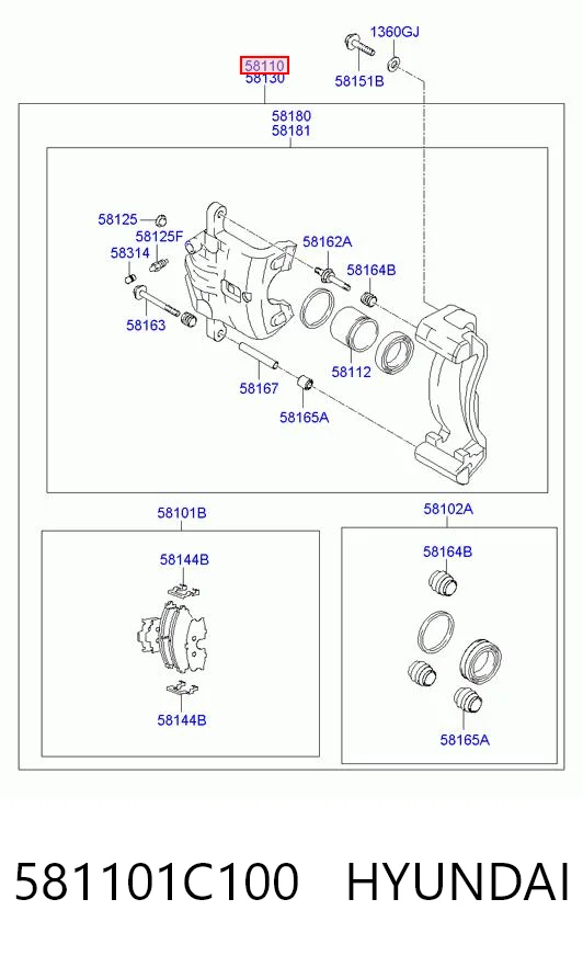 581101C100 Hyundai/Kia