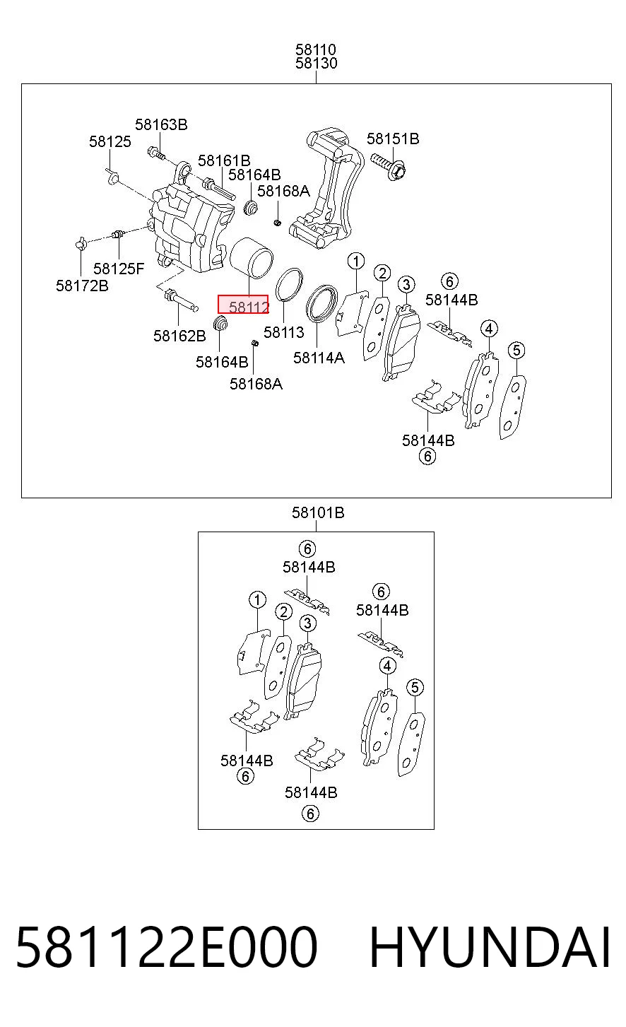 581122E000 Hyundai/Kia