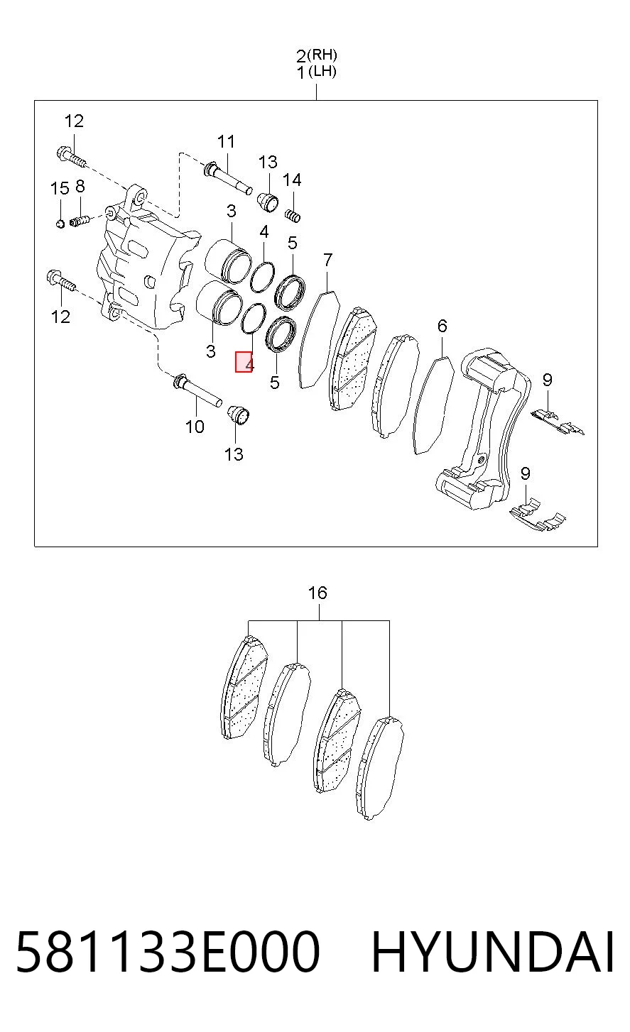 581133E000 Hyundai/Kia