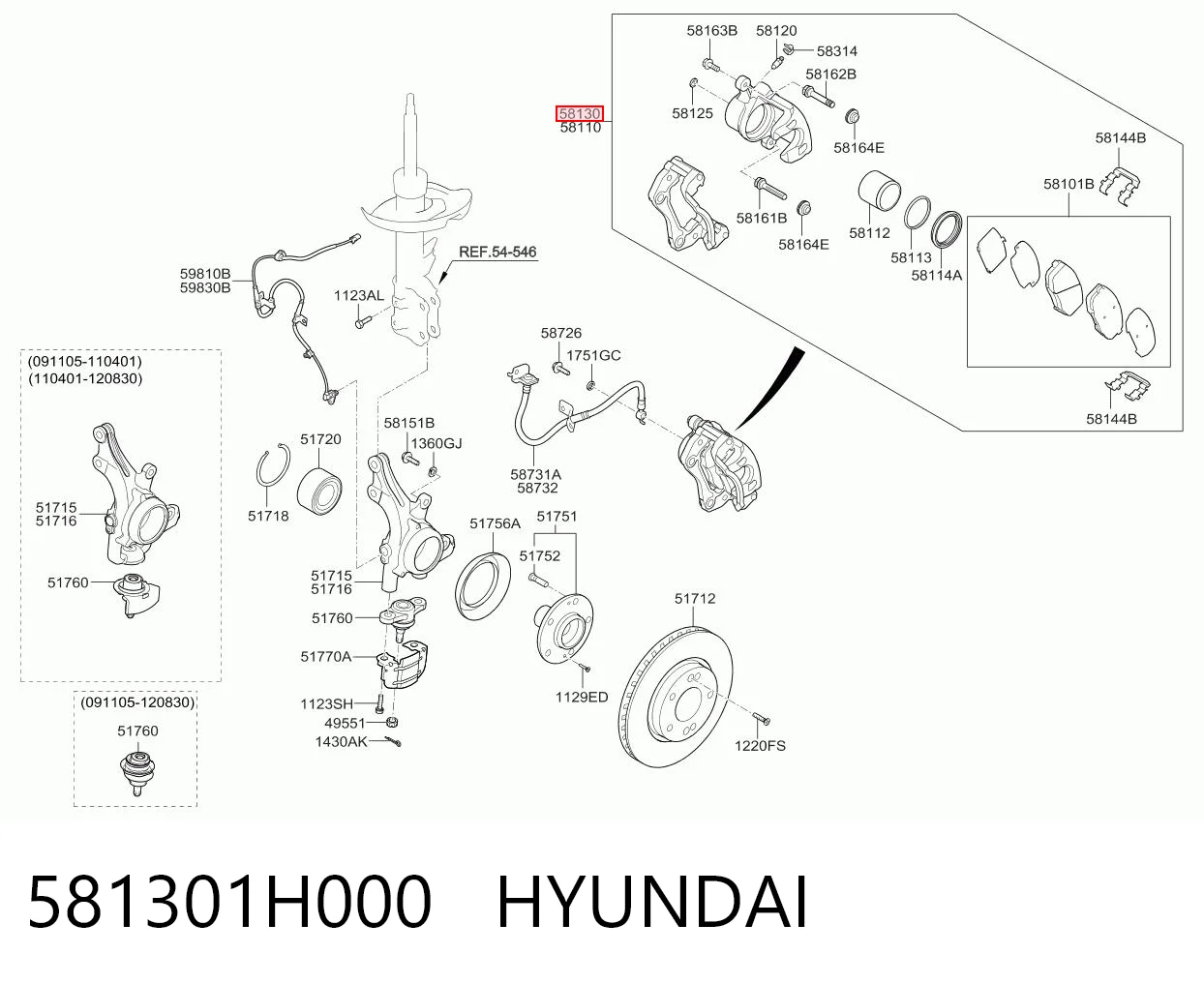 581301H000 Hyundai/Kia