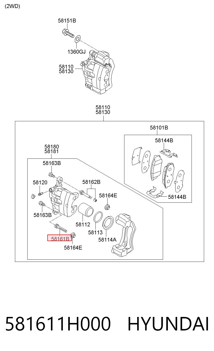 581611H000 Hyundai/Kia
