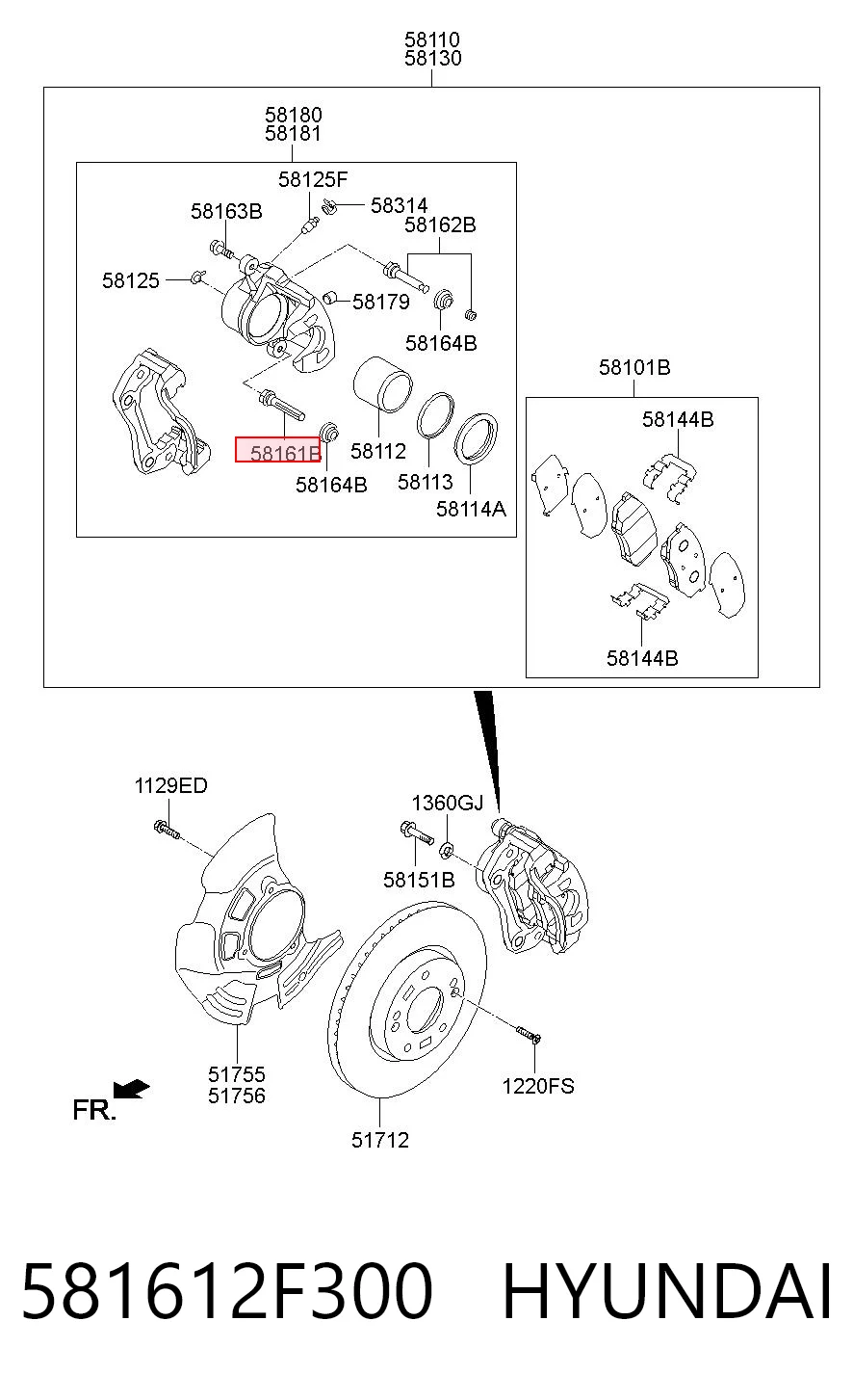 581612F300 Hyundai/Kia