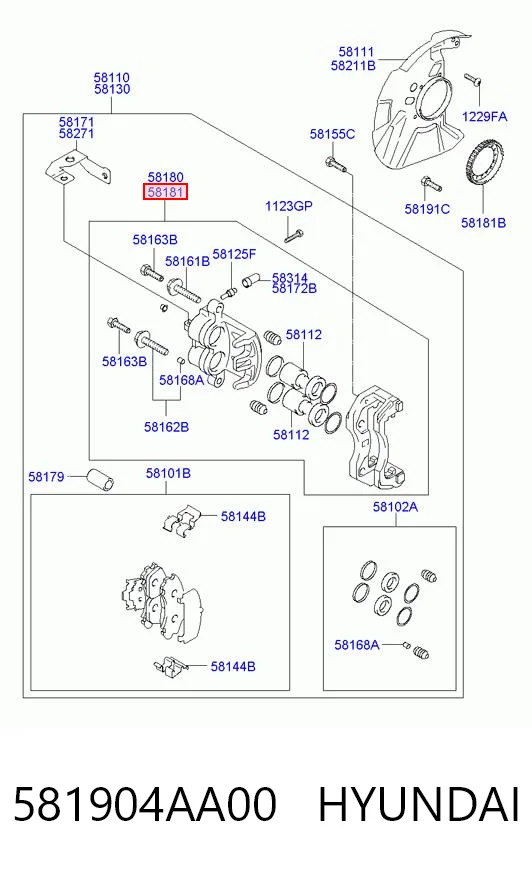 581904AA00 Hyundai/Kia